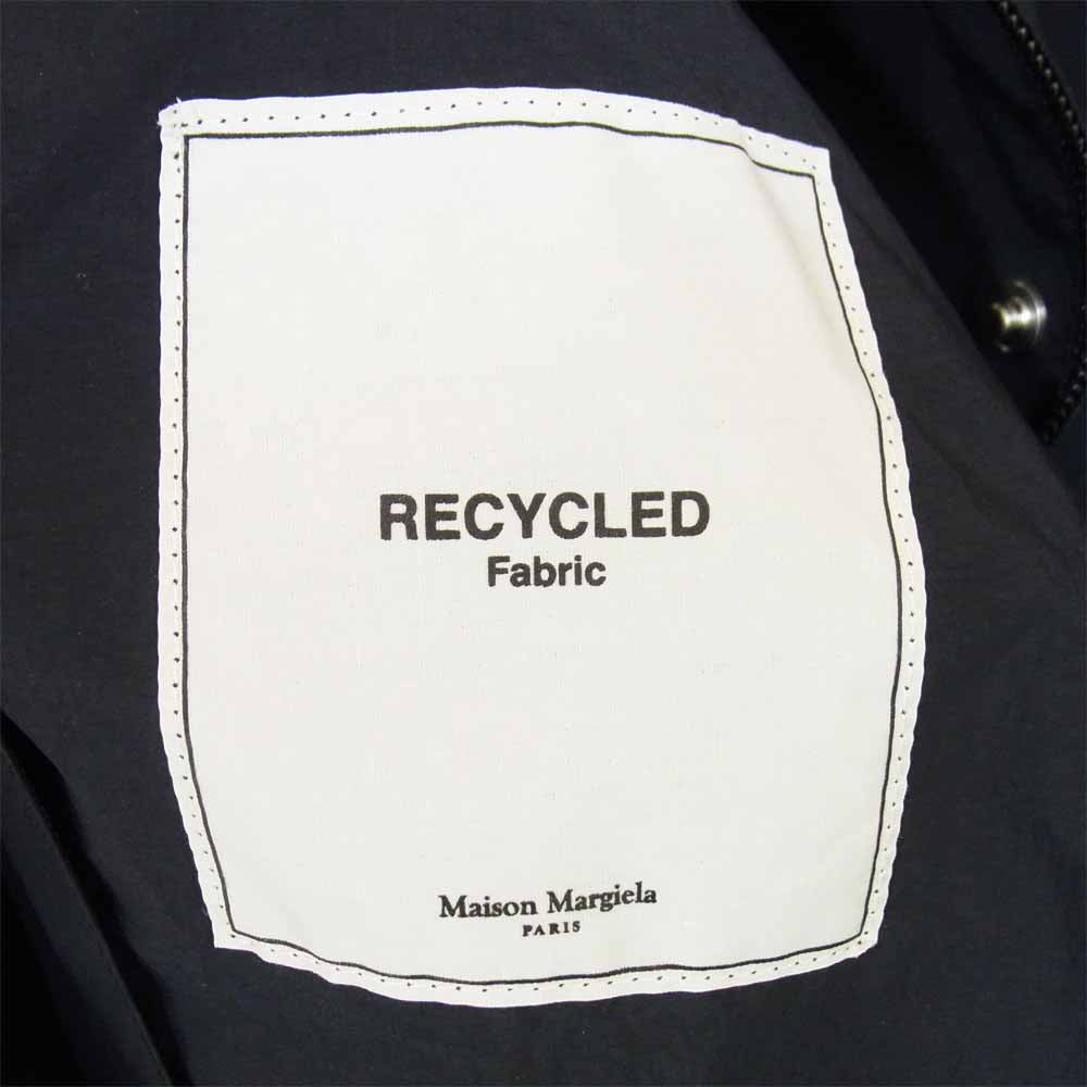MAISON MARGIELA メゾンマルジェラ S51AH0139 RECYCLED NYLON オーバーサイズ コート ダークネイビー系 表記無し【美品】【中古】
