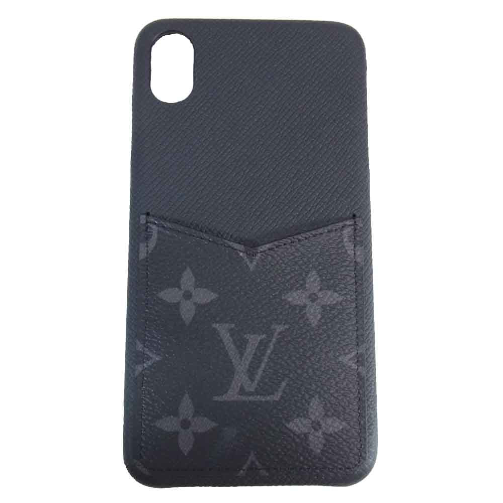 LOUIS VUITTON ルイ・ヴィトン M67428 モノグラム エクリプス iPhone XS MAX アイフォン ケース ブラック系【美品】【中古】