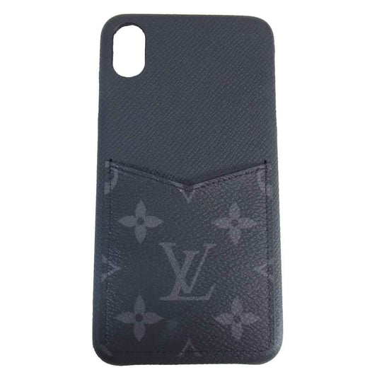 LOUIS VUITTON ルイ・ヴィトン M67428 モノグラム エクリプス iPhone XS MAX アイフォン ケース ブラック系【美品】【中古】