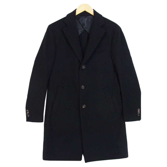 LARDINI ラルディーニ JJ23143AQ メルトン チェスター コート ブラック系 50【中古】