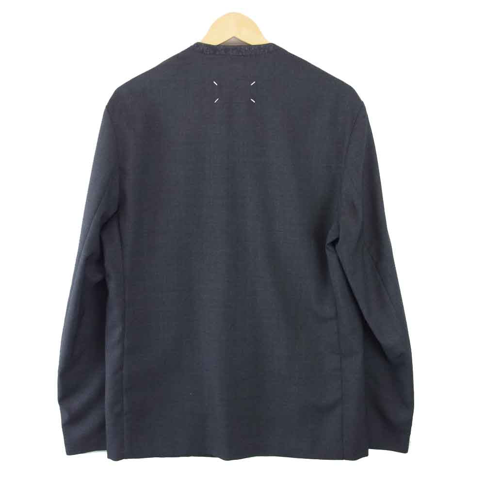 MAISON MARGIELA メゾンマルジェラ 20AW S50BN0447 WOOL JACKET ノーカラー ウール ジャケット グレー系 50【新古品】【未使用】【中古】