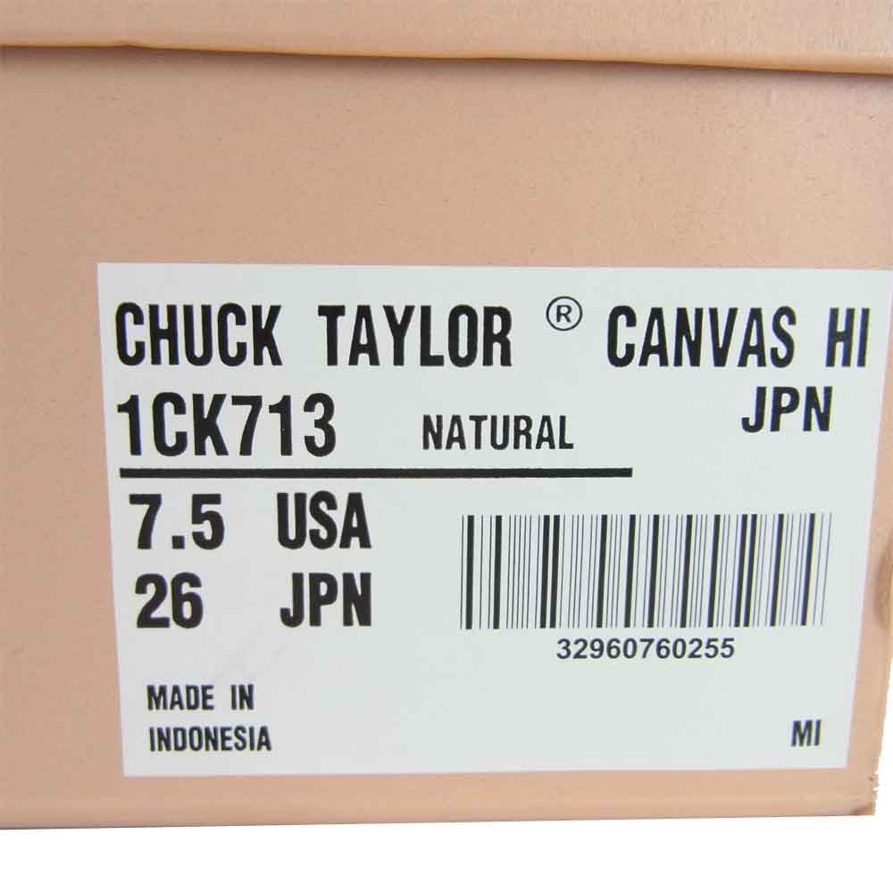 CONVERSE コンバース 1CK713 アディクト チャックテイラー ハイ CHUCK TAYLOR CANVAS HI ホワイト系 26cm【中古】