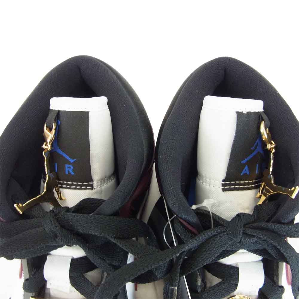 NIKE AIR JORDAN ナイキ ジョーダン CZ4385 016 WMNS AIR JORDAN 1 MID SE スニーカー ブラック ホワイト/バーガンディ 26cm【新古品】【未使用】【中古】