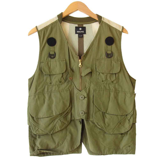 snowpeak スノーピーク JK-16SU103 フィッシング ベスト Fishing Vest  カーキ系 M【中古】