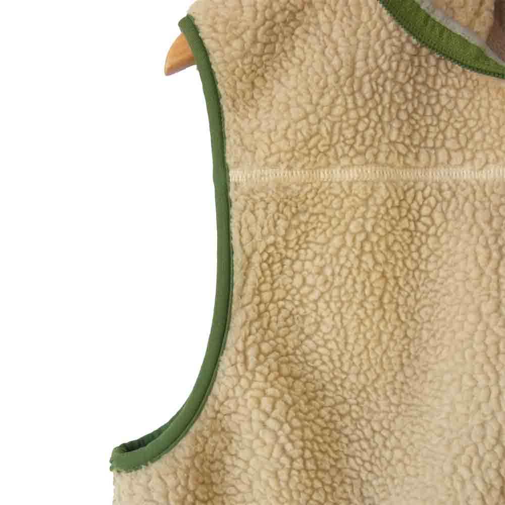 patagonia パタゴニア 23046 F9 レトロ X フリース ベスト ベージュ×緑 M【中古】