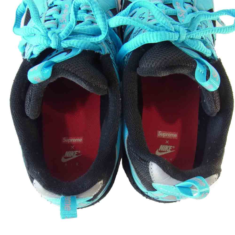 Supreme シュプリーム 924464-400 × ナイキ エア フマラ NIKE AIR HUMARA BLUE LAGOON  黒×青 26.5㎝【中古】