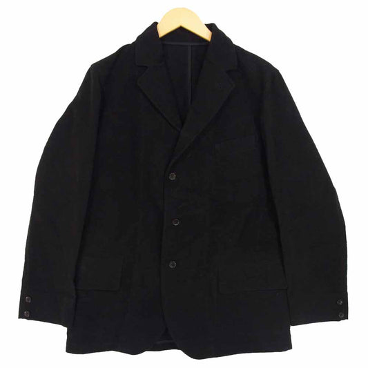 アナトミカ コットン モールスキン 3B テーラード ジャケット ブラック系 50【中古】