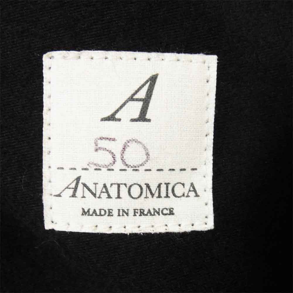 アナトミカ コットン モールスキン 3B テーラード ジャケット ブラック系 50【中古】