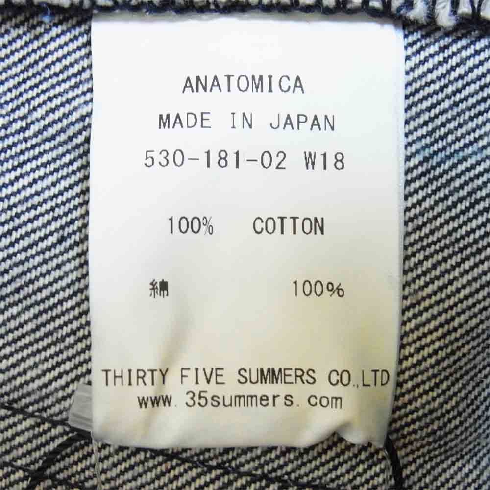 アナトミカ McQUEEN DENIM マックイーン デニム パンツ インディゴブルー系 33【新古品】【未使用】【中古】