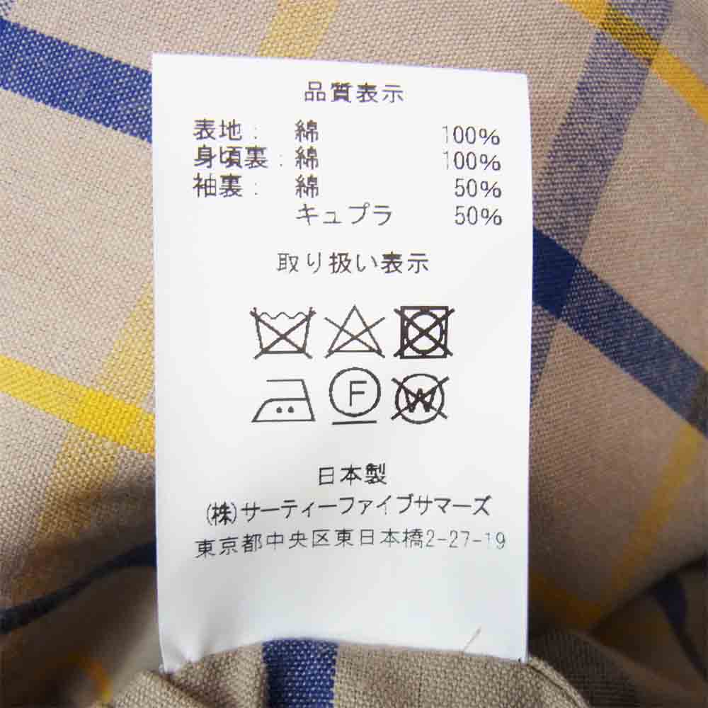 アナトミカ 530-542-01 SINGLE RAGLAN 1 S-PROOFED GABARDINE シングル ラグラン コート ベージュ系 38【新古品】【未使用】【中古】