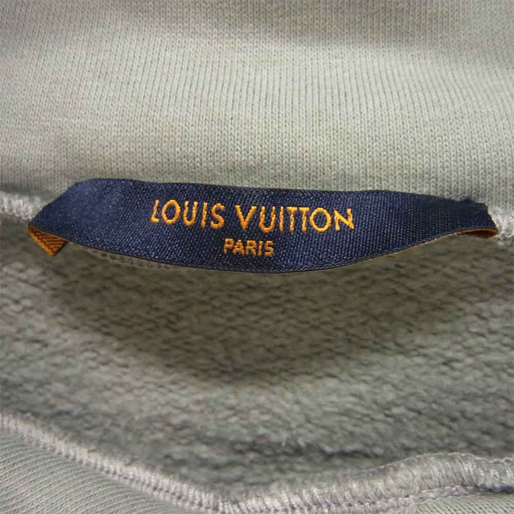 LOUIS VUITTON ルイ・ヴィトン 1A5PAO 3D パラッド エンブロイダリー フーディ ライトブルー系【中古】