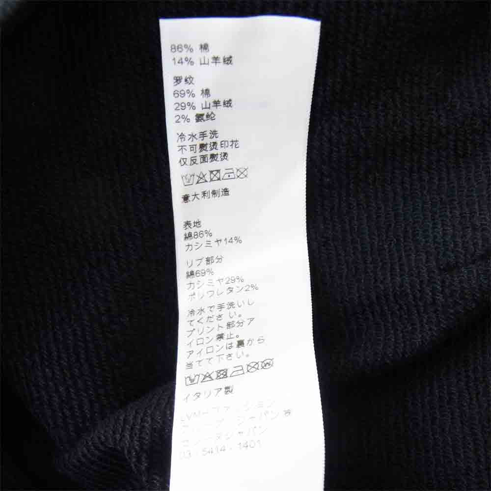 CELINE セリーヌ 2Y182450I メンズ プルオーバー ロゴ パーカー ブラック系 オフホワイト系 L【美品】【中古】