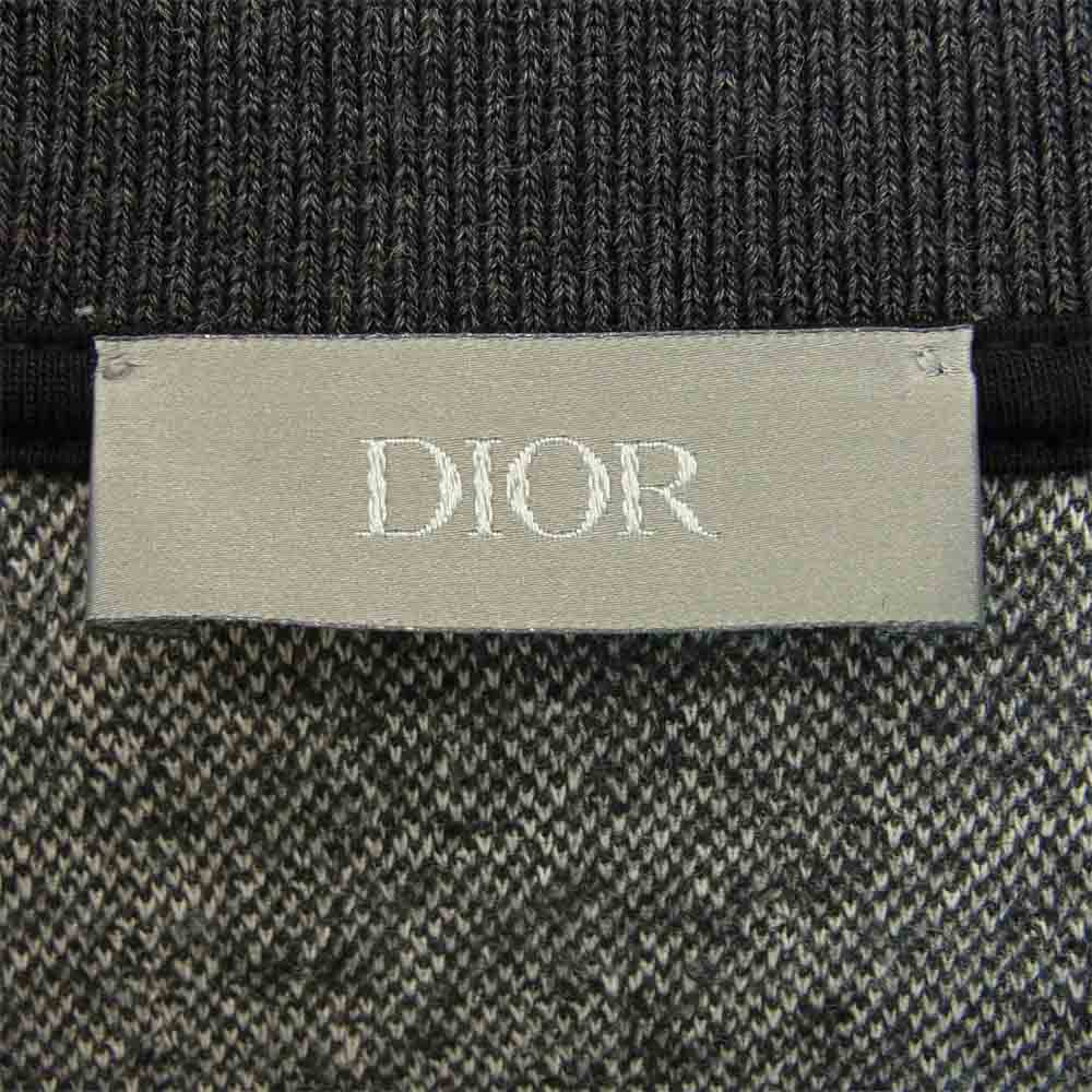 DIOR HOMME ディオールオム 20AW × JUDY BLAME ジュディ ブレイム トラック ジャケット グレー系 ホワイト系 XL【美品】【中古】