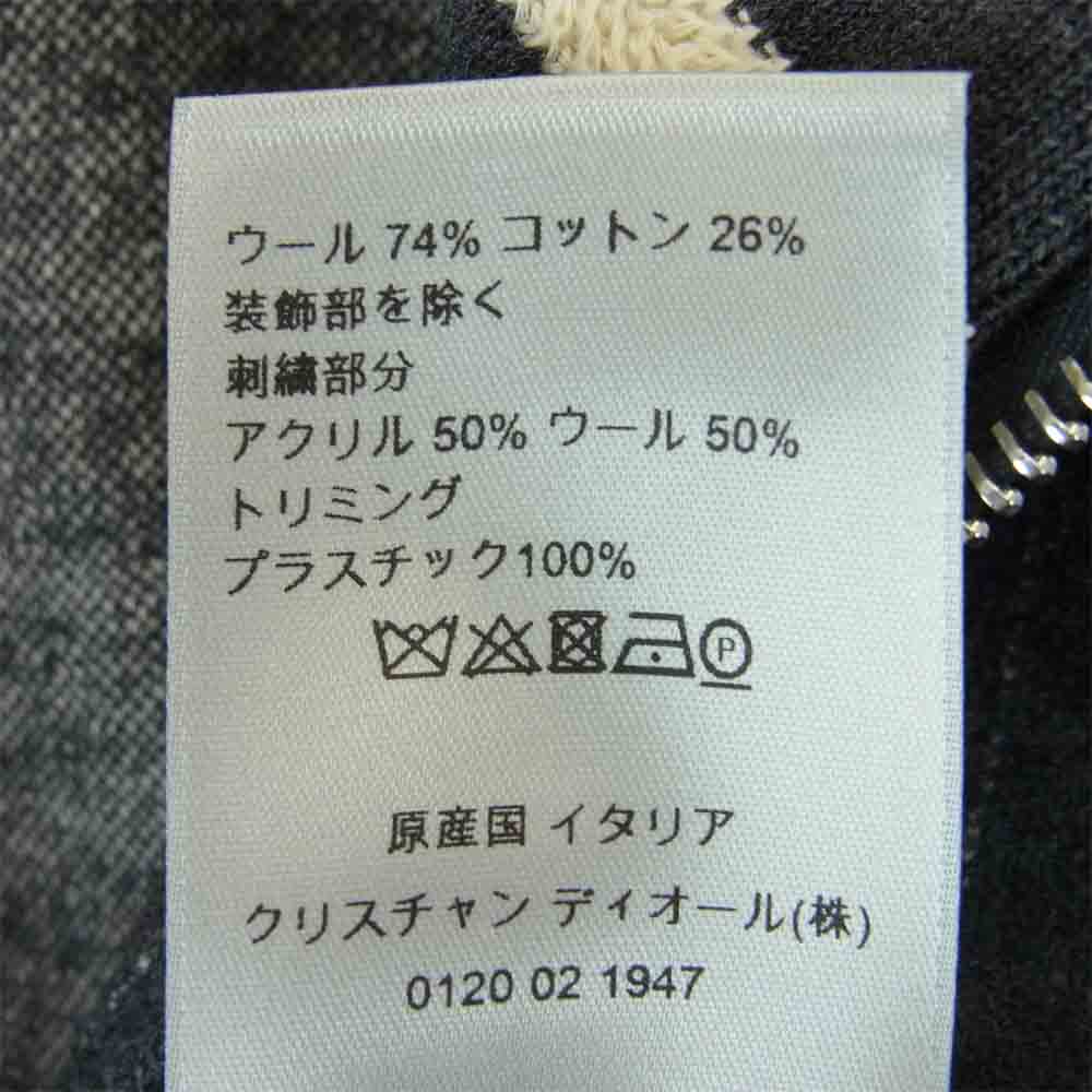 DIOR HOMME ディオールオム 20AW × JUDY BLAME ジュディ ブレイム トラック ジャケット グレー系 ホワイト系 XL【美品】【中古】