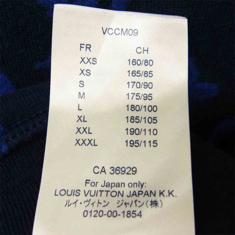 LOUIS VUITTON ルイ・ヴィトン 1A5CPP モノグラム ジャガード クルーネック スウェット ブラック系 ブルー系 S【中古】
