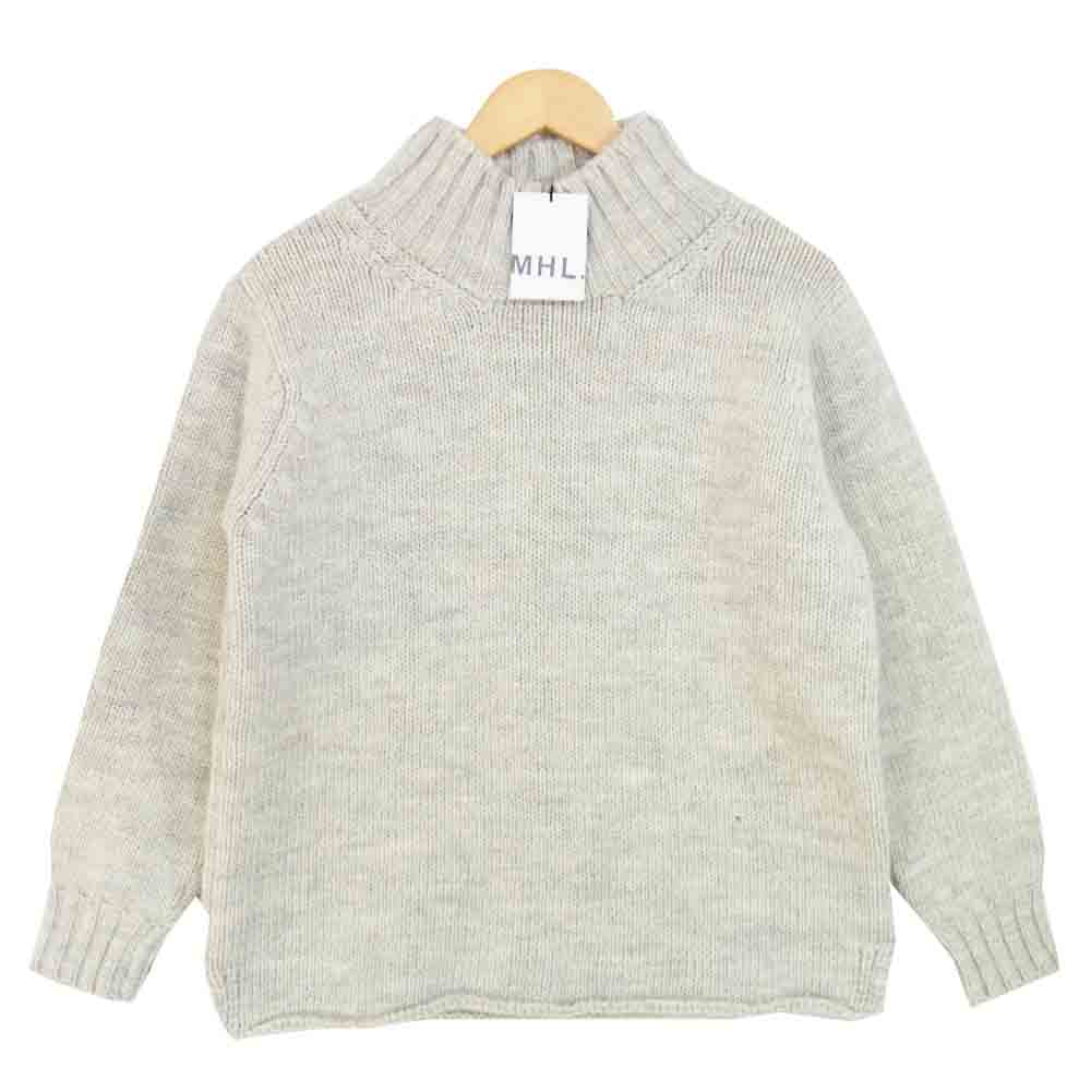 エムエイチエル 596-0260501 BRITISH WOOL タートルネック ニット 021 M【新古品】【未使用】【中古】