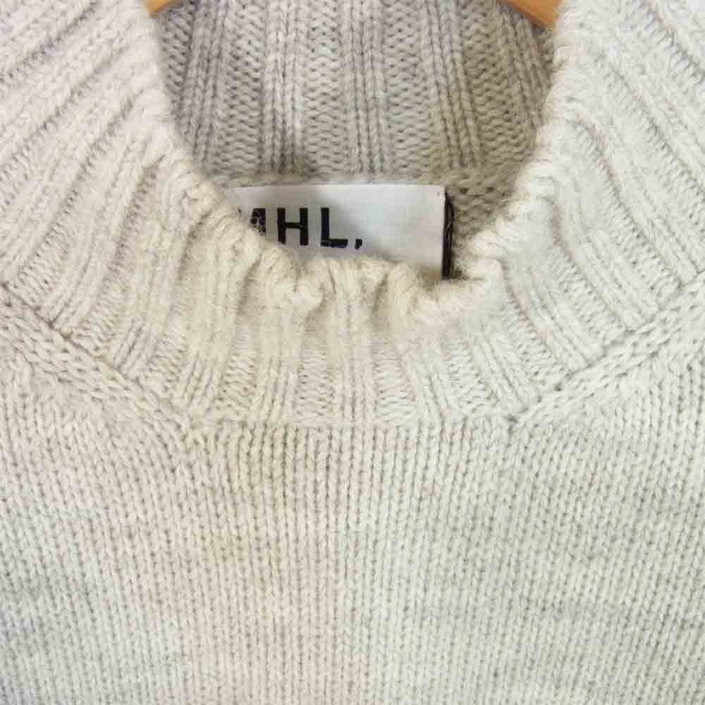 エムエイチエル 596-0260501 BRITISH WOOL タートルネック ニット 021 M【新古品】【未使用】【中古】
