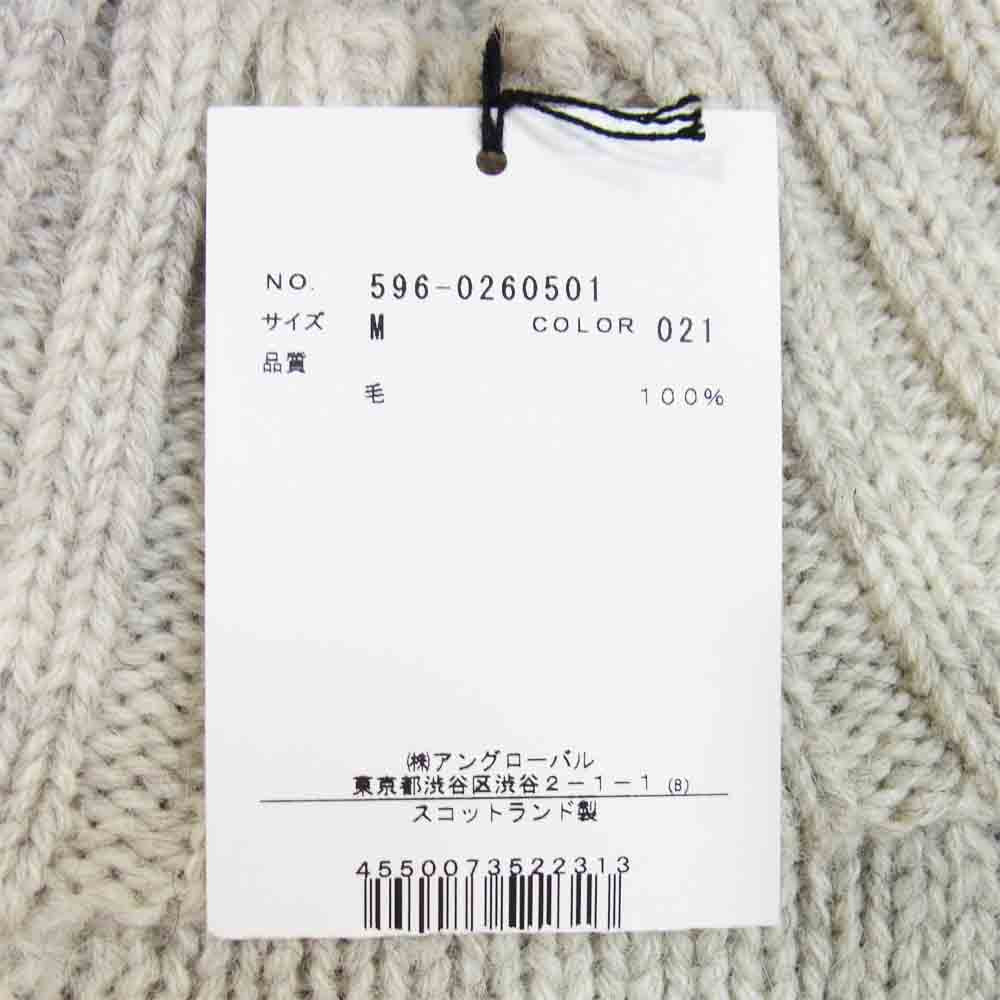 エムエイチエル 596-0260501 BRITISH WOOL タートルネック ニット 021 M【新古品】【未使用】【中古】