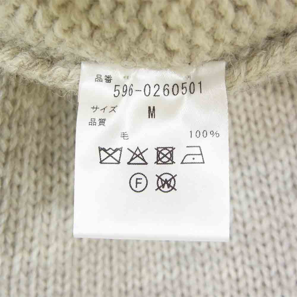 エムエイチエル 596-0260501 BRITISH WOOL タートルネック ニット 021 M【新古品】【未使用】【中古】