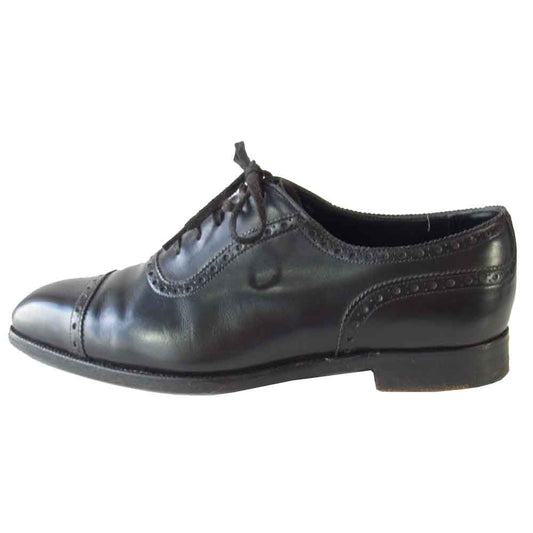 EDWARD GREEN エドワードグリーン Canterbury カンタベリー 888ラスト メダリオン ウィングチップ ブラック系【中古】