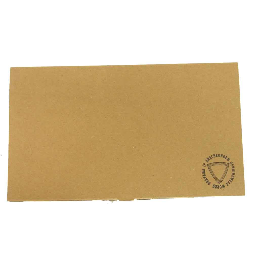 Anachronorm アナクロノーム BRASSBOUND LARGE WALLET レザー×キャンバス ラウンドジップ ウォレット ブラック系 グレー系【新古品】【未使用】【中古】
