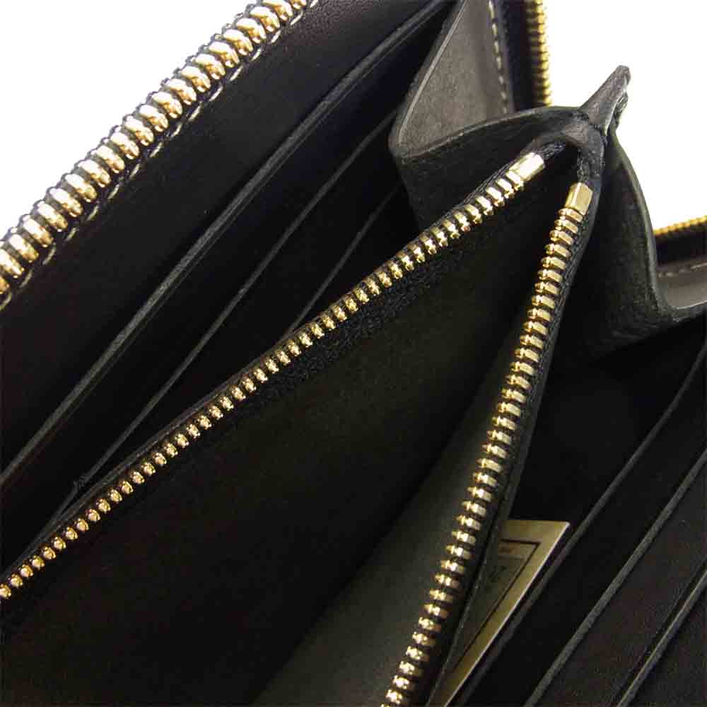 Anachronorm アナクロノーム ANBB-022 BRASSBOUND LARGE WALLET レザー×キャンバス ラウンドジップ ウォレット ブラック系 グレー系【新古品】【未使用】【中古】