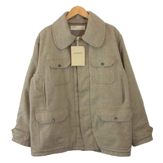 ネサーンス 18A-NSA-JK-05 RECYECLE WOOL HUNTING JACKET リサイクル ウール ハンティング ジャケット ベージュ系 M【新古品】【未使用】【中古】