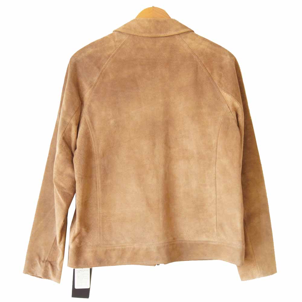 ユハ 18SS 10070202 SOFT PIG SUEDE JACKET ソフトピッグスエード レザー ジャケット  ライトブラウン系 1【新古品】【未使用】【中古】