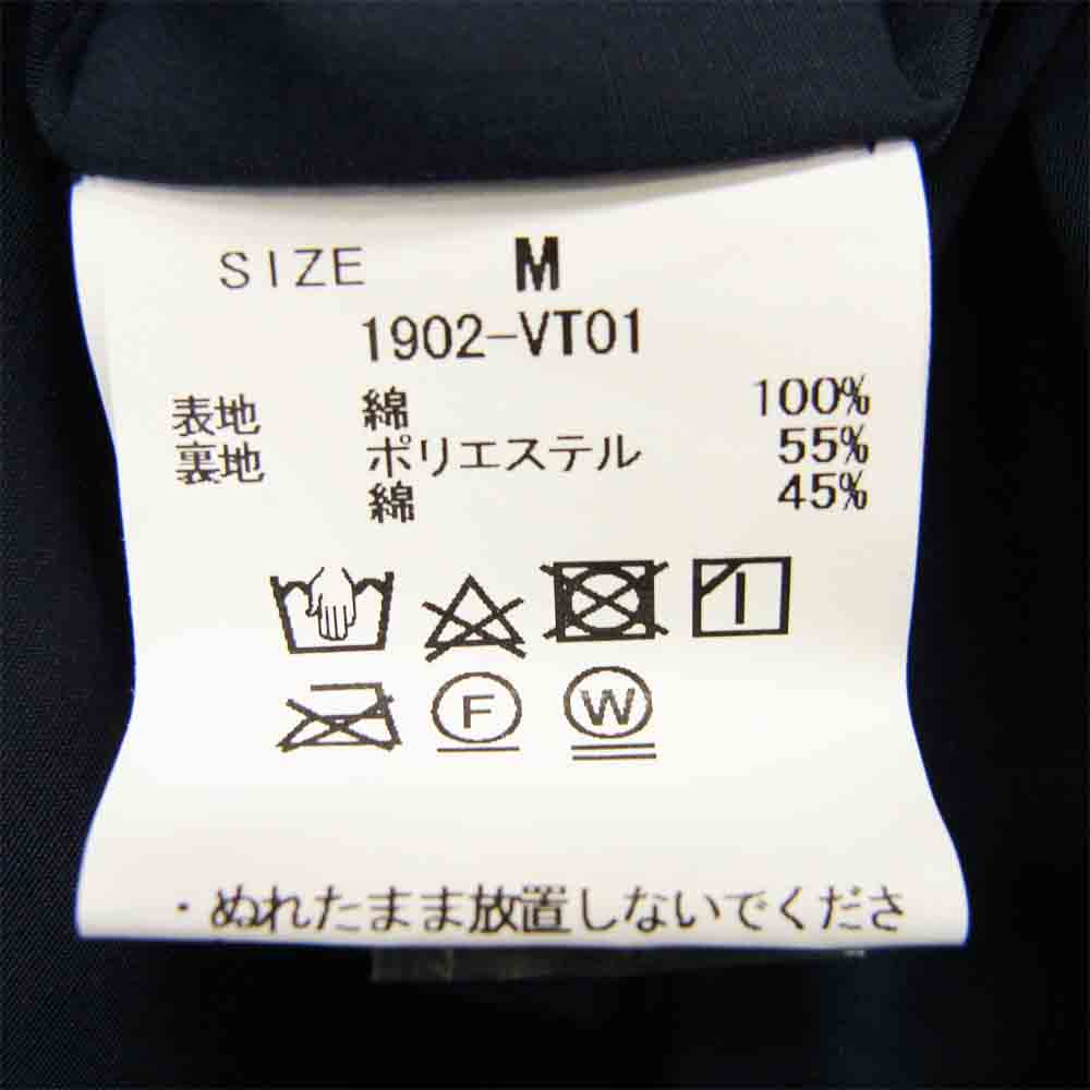 クオン 1902-VT01 YOSHINO PLAID VEST 吉野格子 ベスト ブルー系 M【新古品】【未使用】【中古】