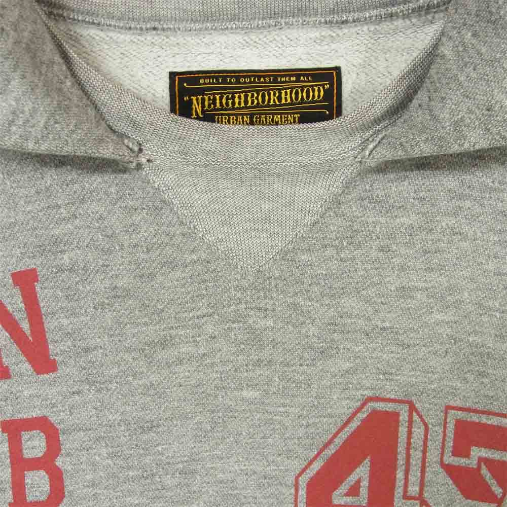 NEIGHBORHOOD ネイバーフッド 101UNNH-CSM02 RULES / CA-HOODED.LS 後付け パーカー グレー系 M【中古】
