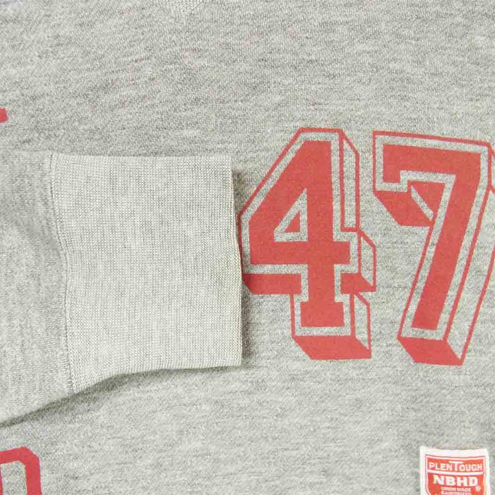 NEIGHBORHOOD ネイバーフッド 101UNNH-CSM02 RULES / CA-HOODED.LS 後付け パーカー グレー系 M【中古】