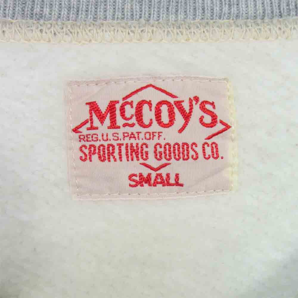 The REAL McCOY'S ザリアルマッコイズ ノルディック 雪柄 ジップ スウェット カーディガン グレー系 S【中古】