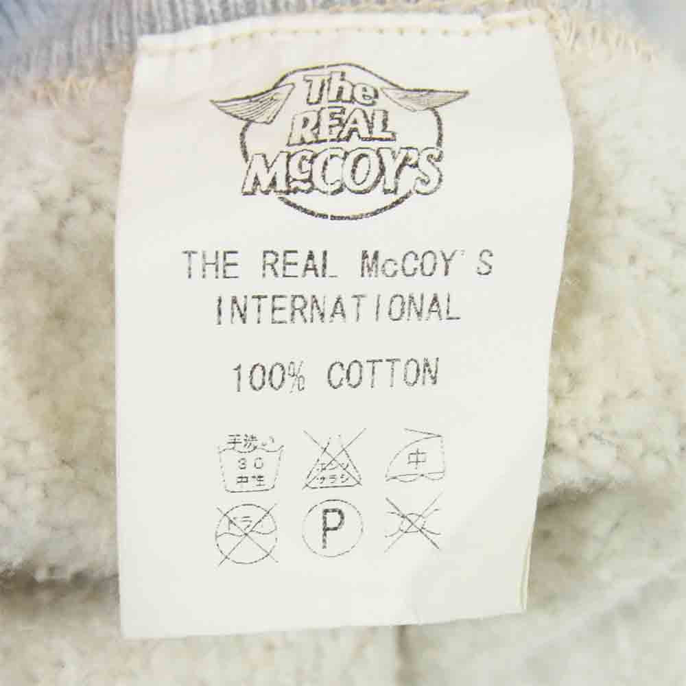 The REAL McCOY'S ザリアルマッコイズ ノルディック 雪柄 ジップ スウェット カーディガン グレー系 S【中古】
