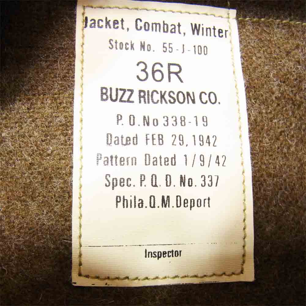 Buzz Rickson's バズリクソンズ M13803 M品番 TAXI DRIVER タクシードライバー タンカース ジャケット ベージュ系 36R【中古】