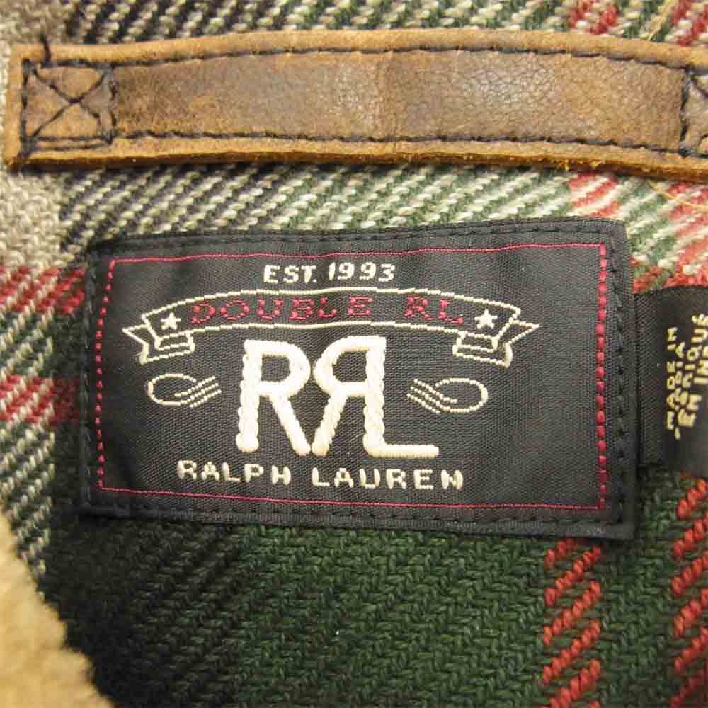 RRL ダブルアールエル 国内正規品 シアリング ランチコート レザー ダークブラウン系【極上美品】【中古】