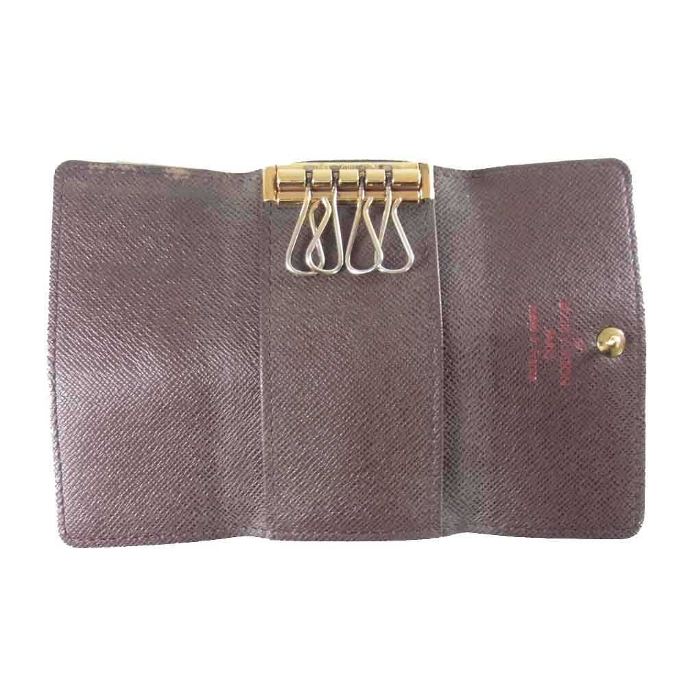 LOUIS VUITTON ルイ・ヴィトン N62631 ダミエ ミュルティクレ 4連 キーケース ブラウン系【中古】