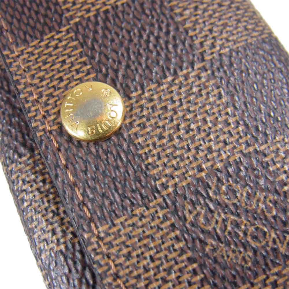 LOUIS VUITTON ルイ・ヴィトン N62631 ダミエ ミュルティクレ 4連 キーケース ブラウン系【中古】