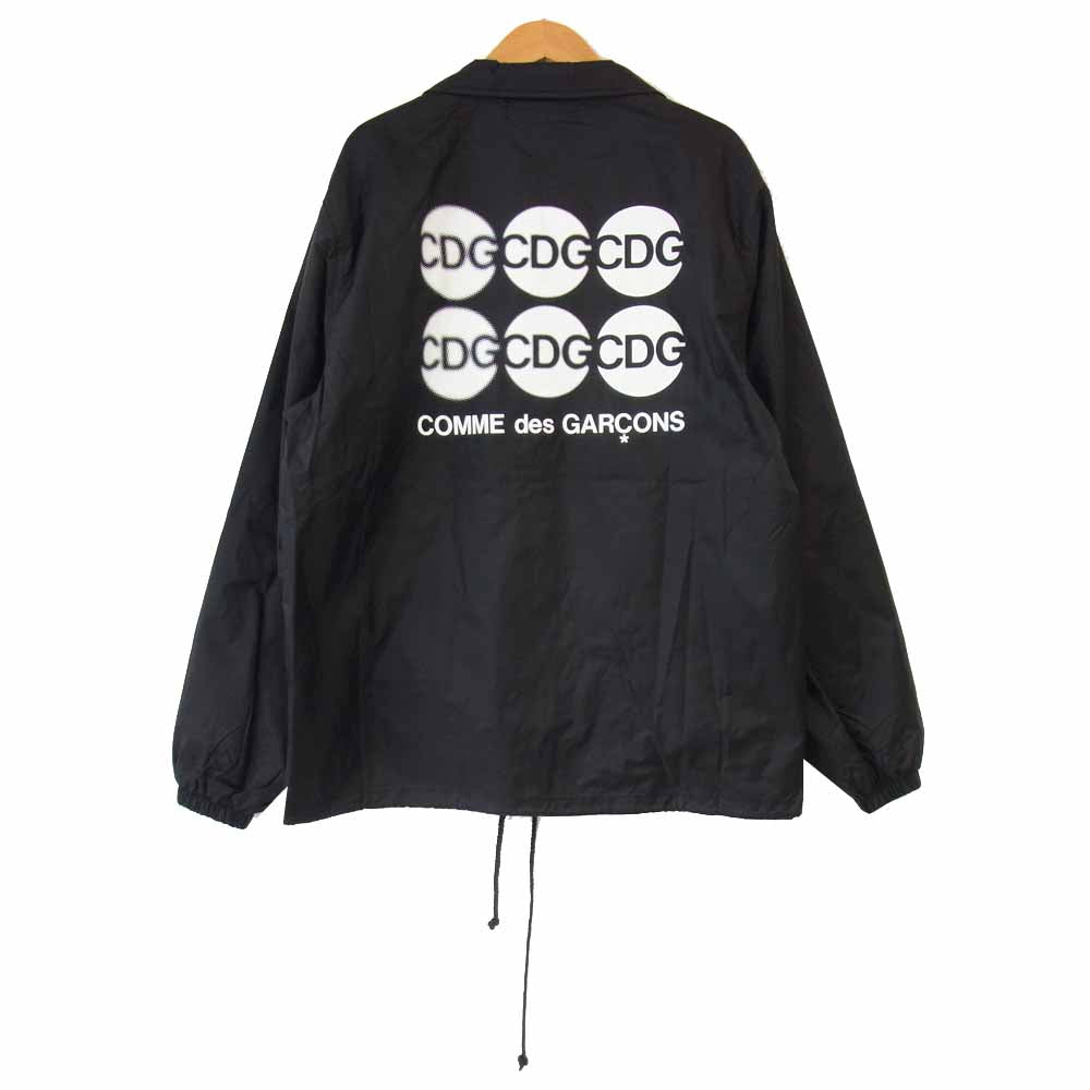 COMME des GARCONS コムデギャルソン 20AD SZ-J005 CDG サークルロゴ コーチジャケット ブラック系 M【中古】