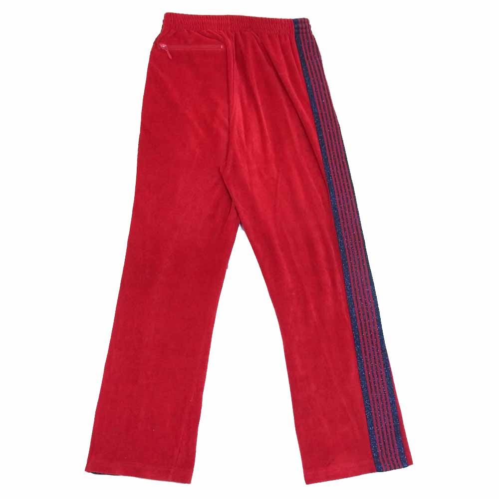 Needles ニードルス トラック パンツ ベロア レッド系 XS【中古】