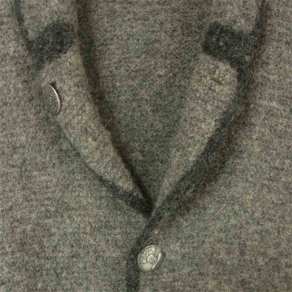 ホッファー 圧縮ウール メタルボタン チロリアン ジャケット オーストリア製 グレー系【中古】