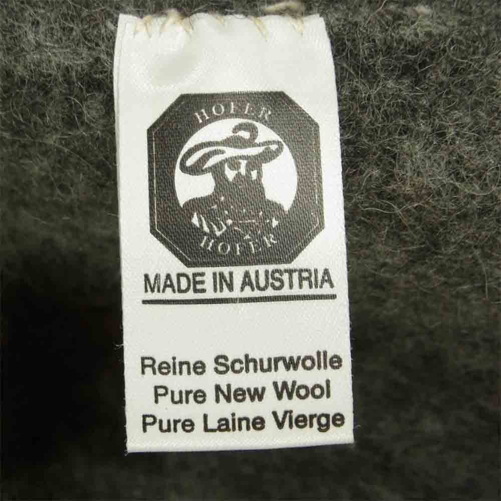 ホッファー 圧縮ウール メタルボタン チロリアン ジャケット オーストリア製 グレー系【中古】