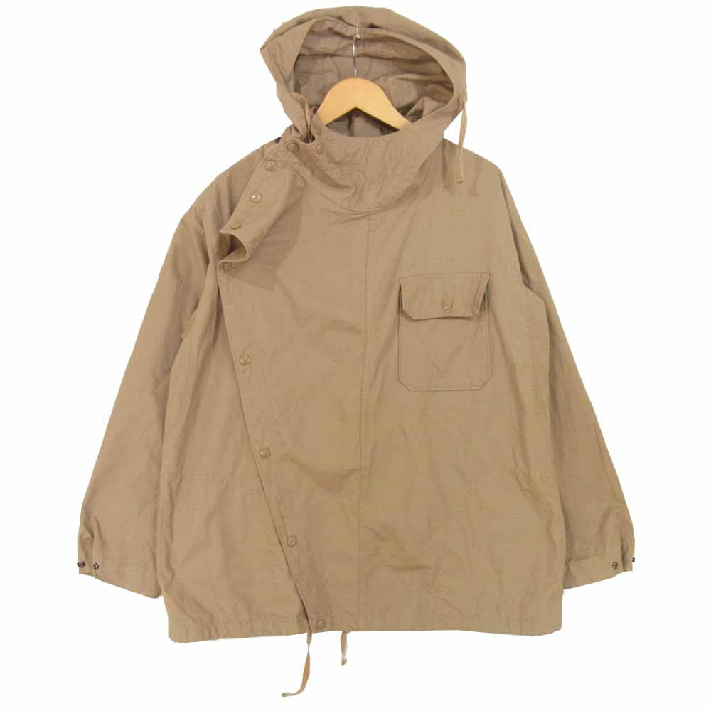 Engineered Garments エンジニアードガーメンツ Sonor Shirt Jacket ソナー シャツ ジャケット コットンリップストップ パーカー ベージュ系 S【美品】【中古】