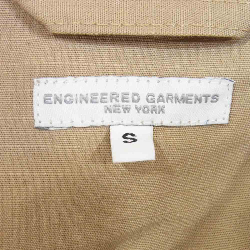 Engineered Garments エンジニアードガーメンツ Sonor Shirt Jacket ソナー シャツ ジャケット コットンリップストップ パーカー ベージュ系 S【美品】【中古】