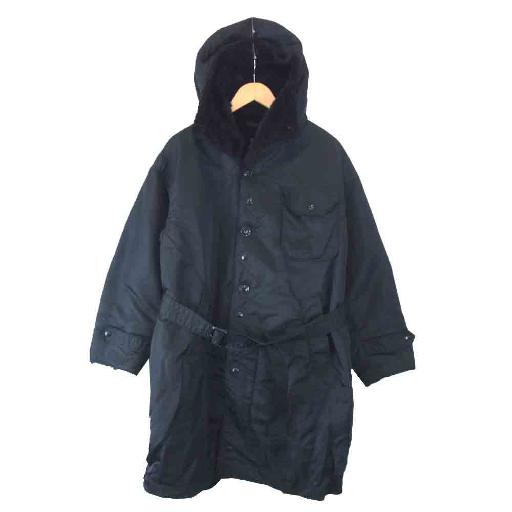 Engineered Garments エンジニアードガーメンツ Coastline Parka コーストライン パーカ フライトサテンナイロン 裏ボア コート ブラック系 XS【中古】