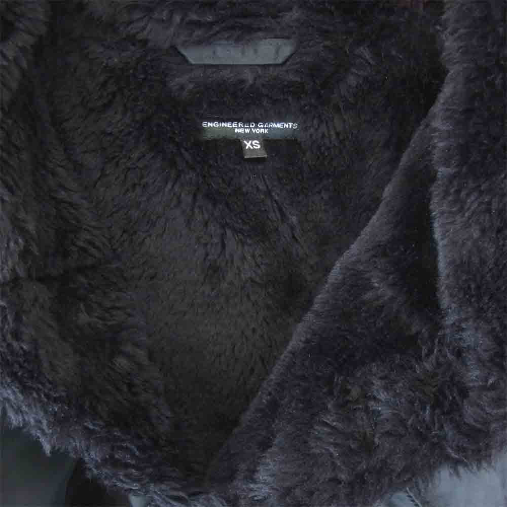 Engineered Garments エンジニアードガーメンツ Coastline Parka コーストライン パーカ フライトサテンナイロン 裏ボア コート ブラック系 XS【中古】