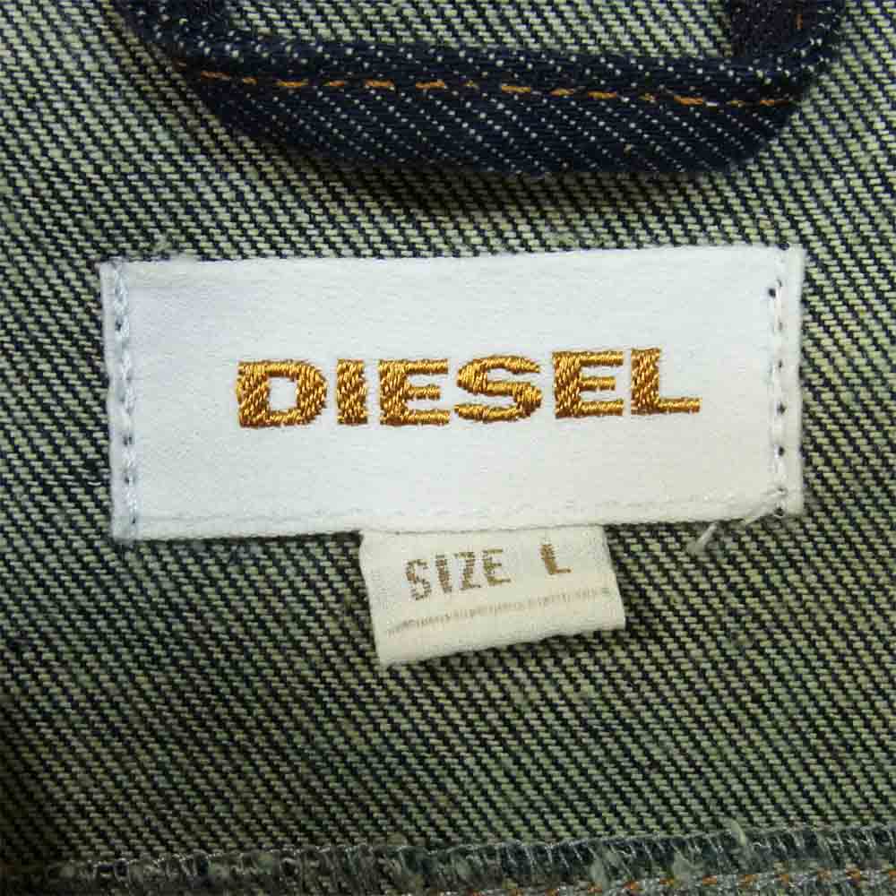 DIESEL ディーゼル デニム ジャケット インディゴブルー系 L【美品】【中古】