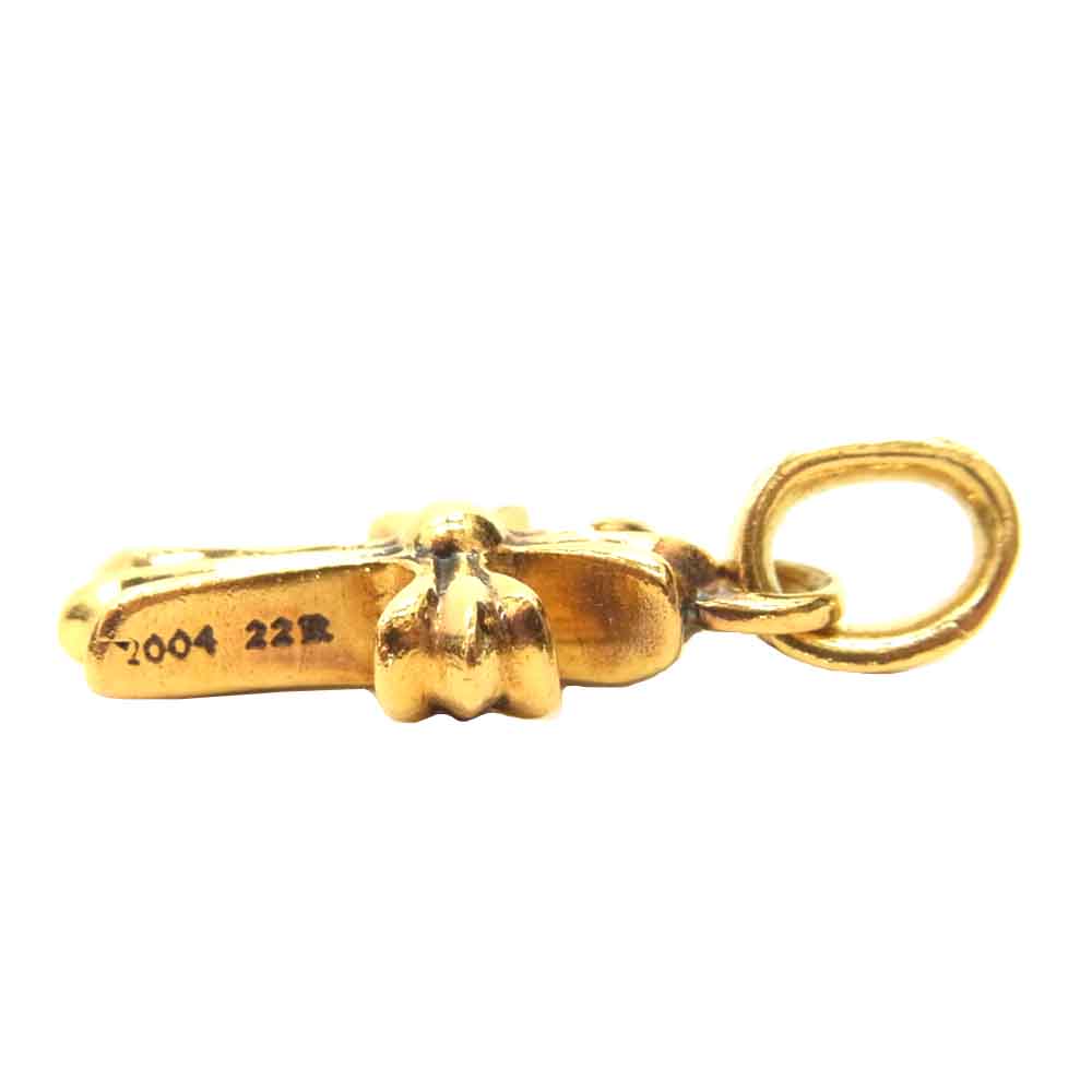 CHROME HEARTS クロムハーツ（原本無） 22K ベイビー ファット チャーム ダイヤ ペンダント ゴールド系【中古】