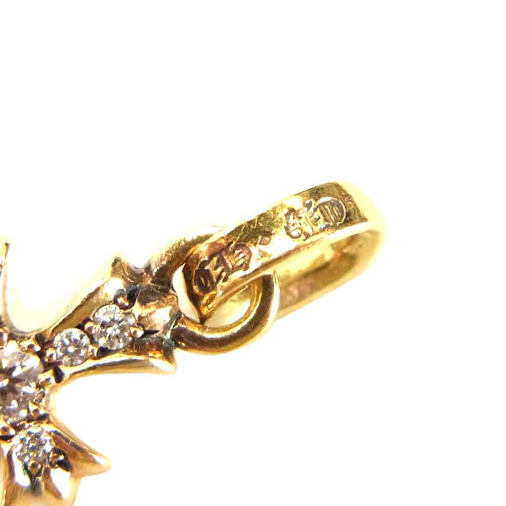 CHROME HEARTS クロムハーツ（原本無） 22K ベイビー ファット チャーム ダイヤ ペンダント ゴールド系【中古】