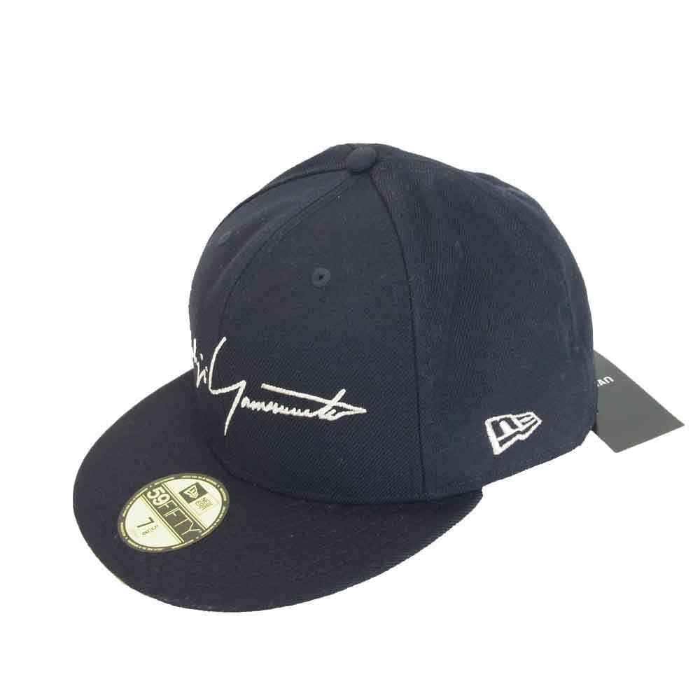 Yohji Yamamoto ヨウジヤマモト × New Era ニューエラ Navy Serge Metal Logo ダークネイビー系 60cm【新古品】【未使用】【中古】