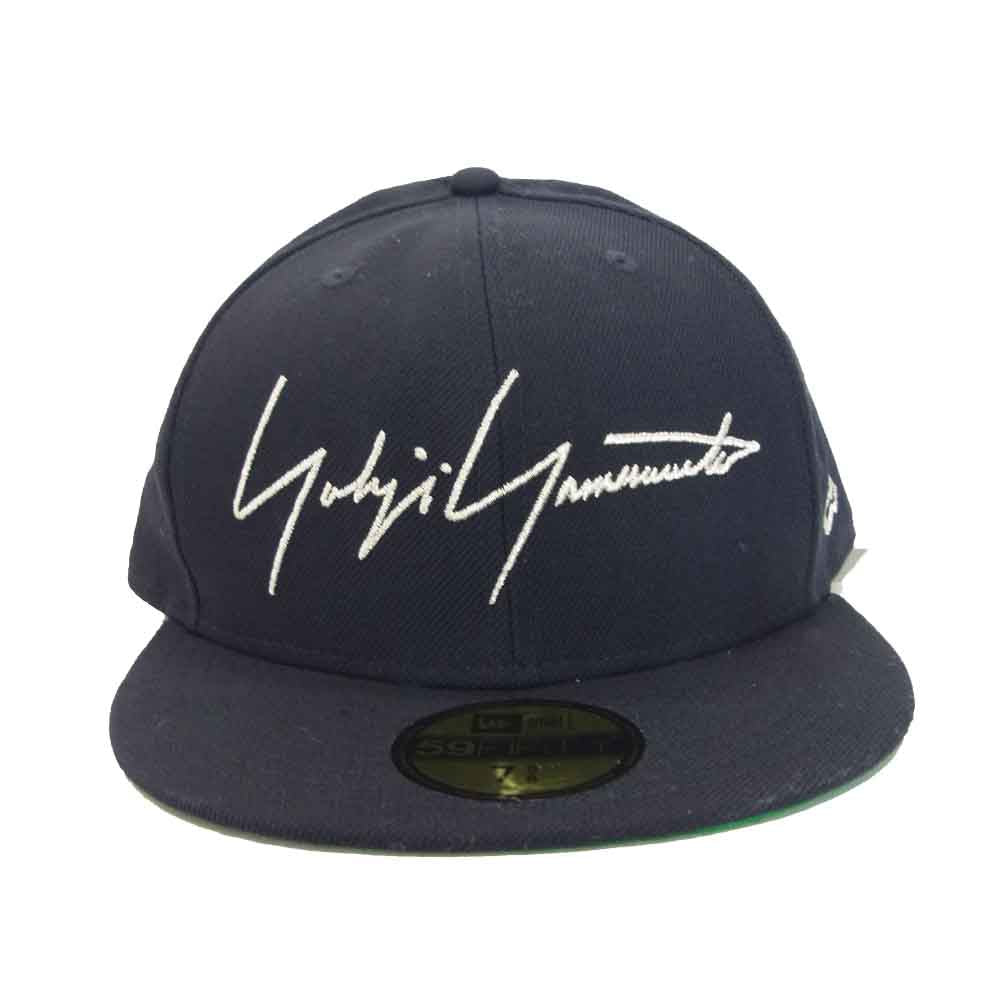 Yohji Yamamoto ヨウジヤマモト × New Era ニューエラ Navy Serge Metal Logo ダークネイビー系 60cm【新古品】【未使用】【中古】